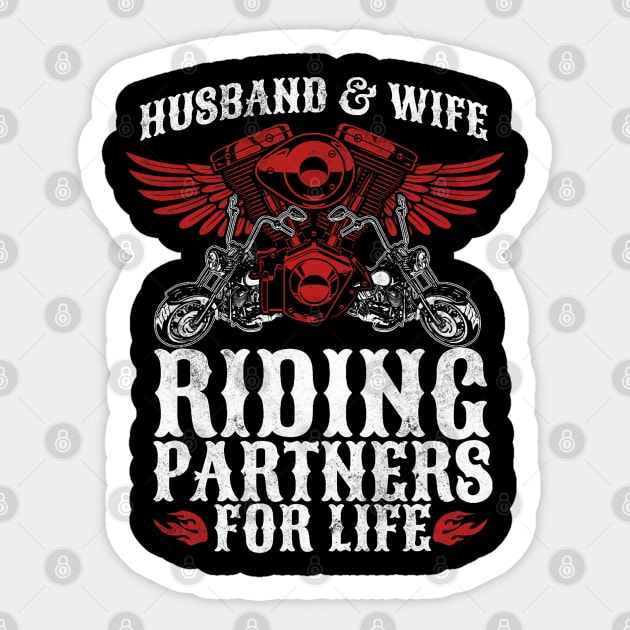 Husband and wife Sticker by Graphic tees